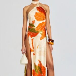 Retrofete jagger silk dress SMALL